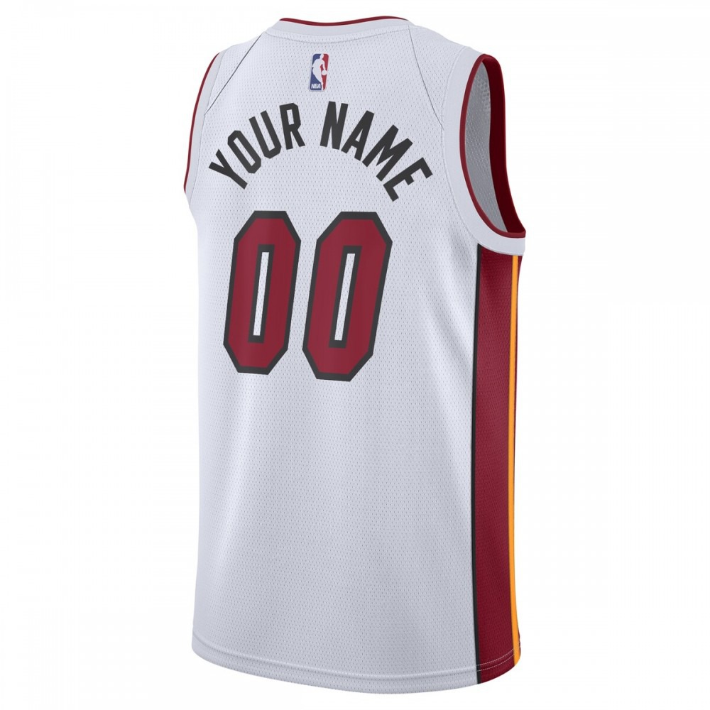 Miami Heat 2020/21 Swingman Custom Jersey - Association Edition - White-Pro Kit Vault | Brand New 26/27 Sports Jerseys